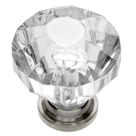 Hd Belwith Knob- 1.25 Crysacrylic Bright Nickel BWHH74689 CA14